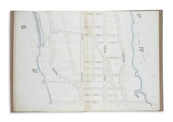 (NEW YORK CITY.) Sackersdorff, Otto. Map of the City of New York.